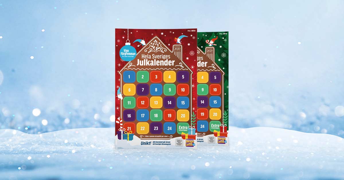 Hela Sveriges Julkalender Skrapa fram miljoner BingoLotto